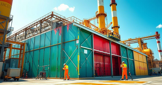 Serviço de pintura industrial: Melhore a estética e proteção de sua empresa Serviço de pintura industrial: Melhore a estética e proteção de sua empresa